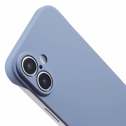 For iPhone 16 Plus Frameless Case Hard PC Slim Minimalist Phone Cover Skin-Touch