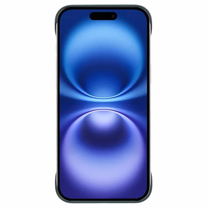 For iPhone 16 Plus Frameless Case Hard PC Slim Minimalist Phone Cover Skin-Touch