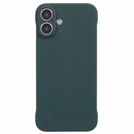 For iPhone 16 Plus Frameless Case Hard PC Slim Minimalist Phone Cover Skin-Touch