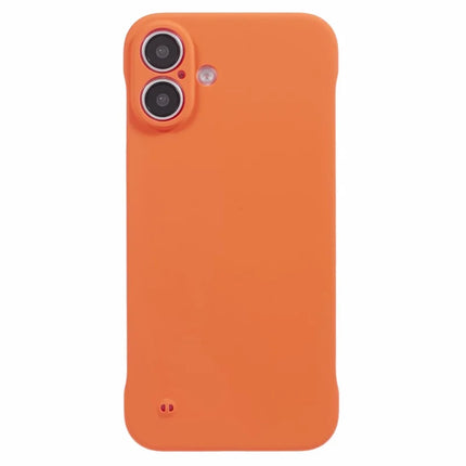 For iPhone 16 Plus Frameless Case Hard PC Slim Minimalist Phone Cover Skin-Touch