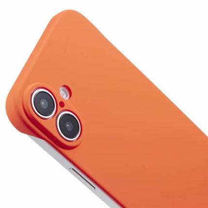 For iPhone 16 Plus Frameless Case Hard PC Slim Minimalist Phone Cover Skin-Touch