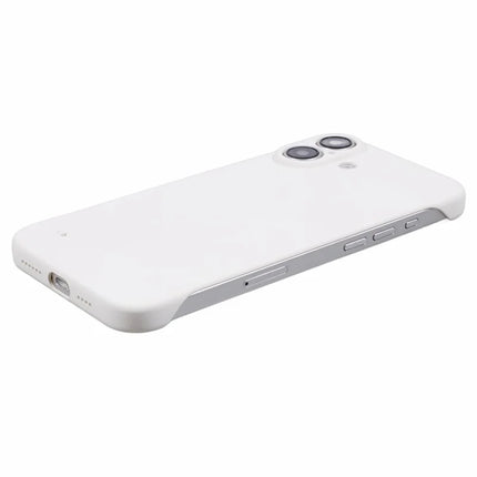 For iPhone 16 Plus Frameless Case Hard PC Slim Minimalist Phone Cover Skin-Touch