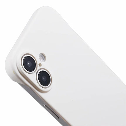 For iPhone 16 Plus Frameless Case Hard PC Slim Minimalist Phone Cover Skin-Touch