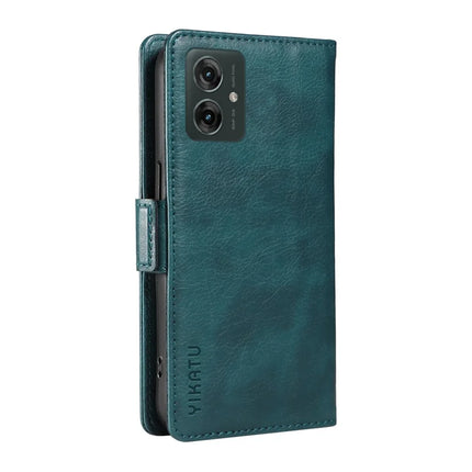 YIKATU YK-007 For Motorola Moto G55 5G Case Side Buckle PU Leather Phone Cover Litchi Texture