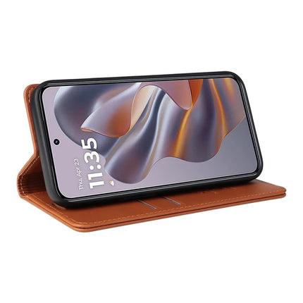 YIKATU YK-001 For Motorola Moto G55 5G Case Stand Leather Phone Cover Strong Magnetic Closure