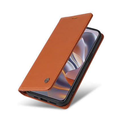 YIKATU YK-001 For Motorola Moto G55 5G Case Stand Leather Phone Cover Strong Magnetic Closure