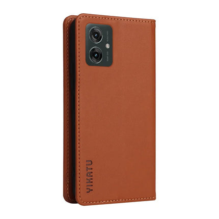 YIKATU YK-001 For Motorola Moto G55 5G Case Stand Leather Phone Cover Strong Magnetic Closure