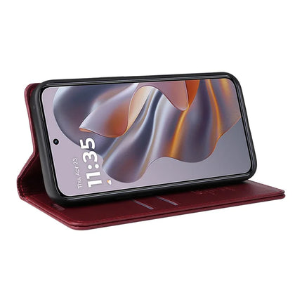 YIKATU YK-001 For Motorola Moto G55 5G Case Stand Leather Phone Cover Strong Magnetic Closure