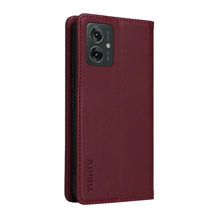 YIKATU YK-001 For Motorola Moto G55 5G Case Stand Leather Phone Cover Strong Magnetic Closure