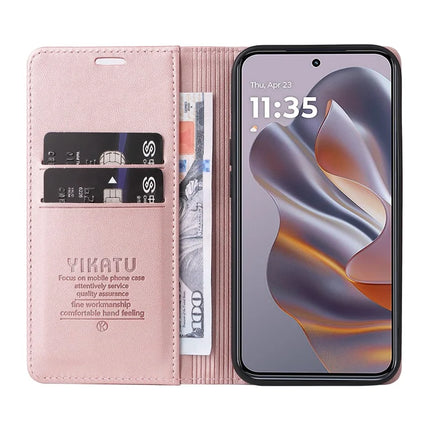 YIKATU YK-001 For Motorola Moto G55 5G Case Stand Leather Phone Cover Strong Magnetic Closure