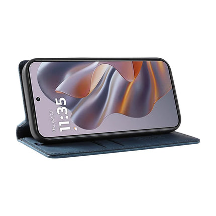 YIKATU YK-004 For Motorola Moto G55 5G Case Leather Skin-Touch Phone Cover Magnetic Auto-Absorbed