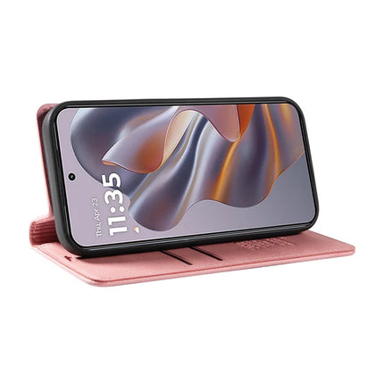 YIKATU YK-004 For Motorola Moto G55 5G Case Leather Skin-Touch Phone Cover Magnetic Auto-Absorbed