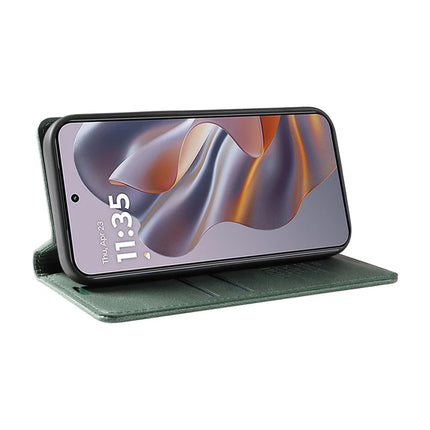 YIKATU YK-004 For Motorola Moto G55 5G Case Leather Skin-Touch Phone Cover Magnetic Auto-Absorbed