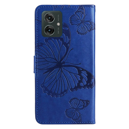 KT Imprinting Flower Series-2 For Motorola Moto G55 5G Case Butterfly Leather Phone Cover