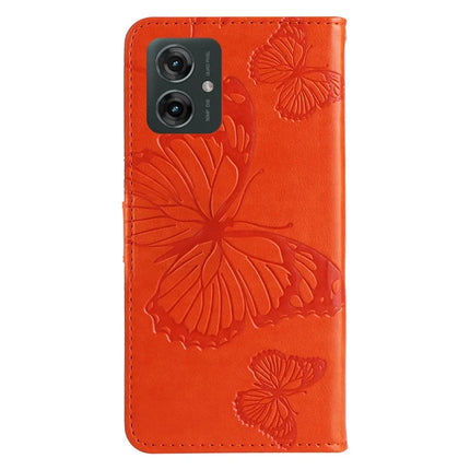 KT Imprinting Flower Series-2 For Motorola Moto G55 5G Case Butterfly Leather Phone Cover