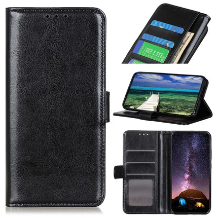 For Motorola Moto G55 5G Case Crazy Horse Texture PU Leather Phone Stand Cover