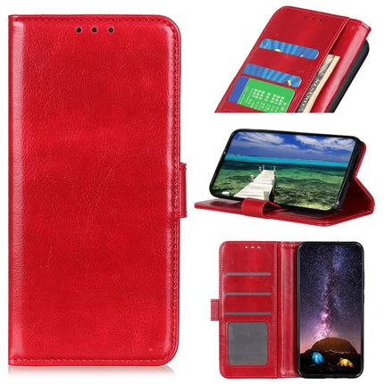 For Motorola Moto G55 5G Case Crazy Horse Texture PU Leather Phone Stand Cover