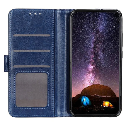 For Motorola Moto G55 5G Case Crazy Horse Texture PU Leather Phone Stand Cover