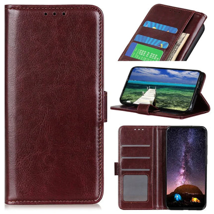 For Motorola Moto G55 5G Case Crazy Horse Texture PU Leather Phone Stand Cover