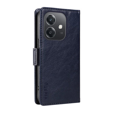 YIKATU YK-007 For Oppo A3x 4G / 5G (India) / A3 4G / 5G / A60 5G / A40 4G / A40M 4G Case Side Buckle PU Leather Phone Cover Litchi Texture