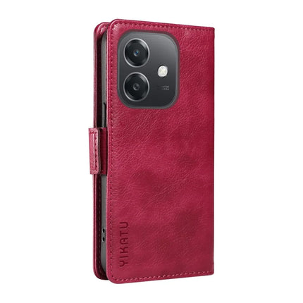 YIKATU YK-007 For Oppo A3x 4G / 5G (India) / A3 4G / 5G / A60 5G / A40 4G / A40M 4G Case Side Buckle PU Leather Phone Cover Litchi Texture