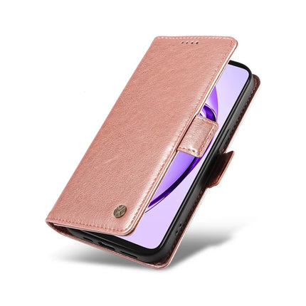 YIKATU YK-007 For Oppo A3x 4G / 5G (India) / A3 4G / 5G / A60 5G / A40 4G / A40M 4G Case Side Buckle PU Leather Phone Cover Litchi Texture