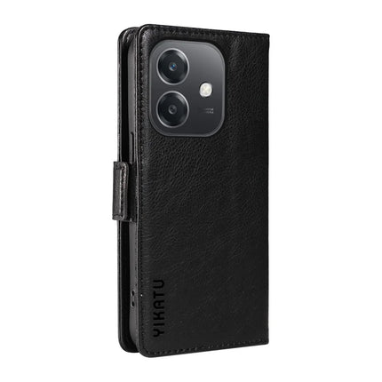 YIKATU YK-007 For Oppo A3x 4G / 5G (India) / A3 4G / 5G / A60 5G / A40 4G / A40M 4G Case Side Buckle PU Leather Phone Cover Litchi Texture