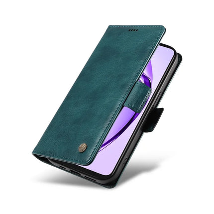 YIKATU YK-007 For Oppo A3x 4G / 5G (India) / A3 4G / 5G / A60 5G / A40 4G / A40M 4G Case Side Buckle PU Leather Phone Cover Litchi Texture