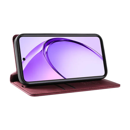 YIKATU YK-004 For Oppo A3x 4G / 5G (India) / A3 4G / 5G / A60 5G / A40 4G / A40M 4G Case Leather Skin-Touch Phone Cover Magnetic Auto-Absorbed