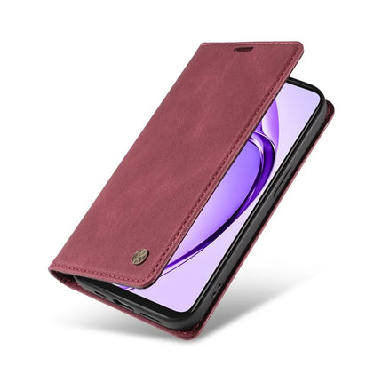 YIKATU YK-004 For Oppo A3x 4G / 5G (India) / A3 4G / 5G / A60 5G / A40 4G / A40M 4G Case Leather Skin-Touch Phone Cover Magnetic Auto-Absorbed