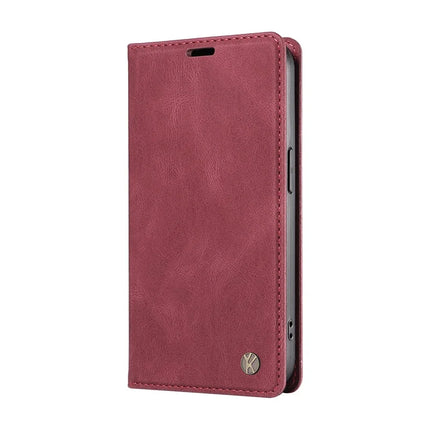 YIKATU YK-004 For Oppo A3x 4G / 5G (India) / A3 4G / 5G / A60 5G / A40 4G / A40M 4G Case Leather Skin-Touch Phone Cover Magnetic Auto-Absorbed