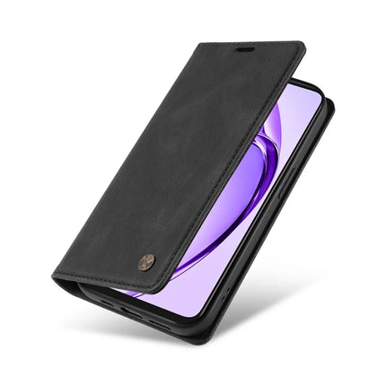 YIKATU YK-004 For Oppo A3x 4G / 5G (India) / A3 4G / 5G / A60 5G / A40 4G / A40M 4G Case Leather Skin-Touch Phone Cover Magnetic Auto-Absorbed