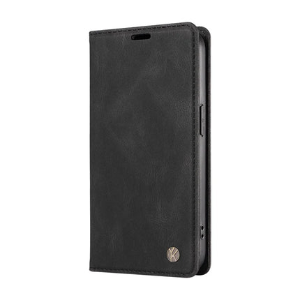 YIKATU YK-004 For Oppo A3x 4G / 5G (India) / A3 4G / 5G / A60 5G / A40 4G / A40M 4G Case Leather Skin-Touch Phone Cover Magnetic Auto-Absorbed