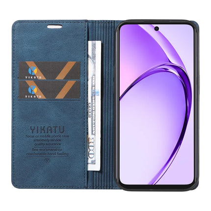 YIKATU YK-004 For Oppo A3x 4G / 5G (India) / A3 4G / 5G / A60 5G / A40 4G / A40M 4G Case Leather Skin-Touch Phone Cover Magnetic Auto-Absorbed