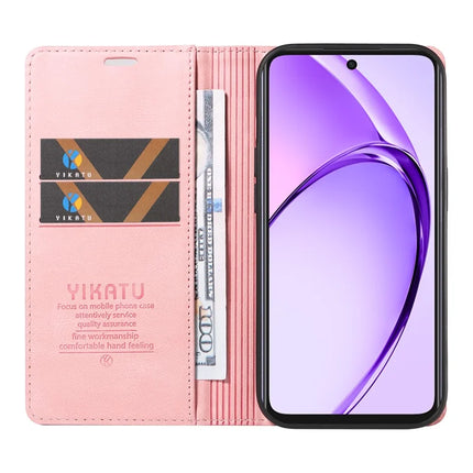 YIKATU YK-004 For Oppo A3x 4G / 5G (India) / A3 4G / 5G / A60 5G / A40 4G / A40M 4G Case Leather Skin-Touch Phone Cover Magnetic Auto-Absorbed