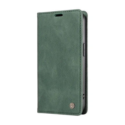 YIKATU YK-004 For Oppo A3x 4G / 5G (India) / A3 4G / 5G / A60 5G / A40 4G / A40M 4G Case Leather Skin-Touch Phone Cover Magnetic Auto-Absorbed