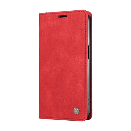YIKATU YK-004 For Oppo A3x 4G / 5G (India) / A3 4G / 5G / A60 5G / A40 4G / A40M 4G Case Leather Skin-Touch Phone Cover Magnetic Auto-Absorbed