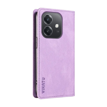 YIKATU YK-004 For Oppo A3x 4G / 5G (India) / A3 4G / 5G / A60 5G / A40 4G / A40M 4G Case Leather Skin-Touch Phone Cover Magnetic Auto-Absorbed