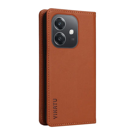 YIKATU YK-001 For Oppo A3x 4G / 5G (India) / A3 4G / 5G / A60 5G / A40 4G / A40M 4G Case Stand Leather Phone Cover Strong Magnetic Closure