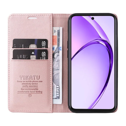 YIKATU YK-001 For Oppo A3x 4G / 5G (India) / A3 4G / 5G / A60 5G / A40 4G / A40M 4G Case Stand Leather Phone Cover Strong Magnetic Closure