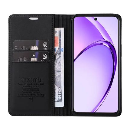 YIKATU YK-001 For Oppo A3x 4G / 5G (India) / A3 4G / 5G / A60 5G / A40 4G / A40M 4G Case Stand Leather Phone Cover Strong Magnetic Closure