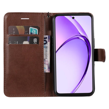 For Oppo A3x 4G / 5G (India) / A3 4G / 5G / A60 5G / A40 4G / A40M 4G Case Solid Color Leather Mobile Cover Wallet Stand with Strap