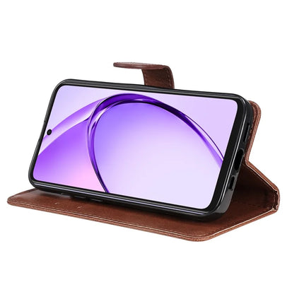 For Oppo A3x 4G / 5G (India) / A3 4G / 5G / A60 5G / A40 4G / A40M 4G Case Solid Color Leather Mobile Cover Wallet Stand with Strap