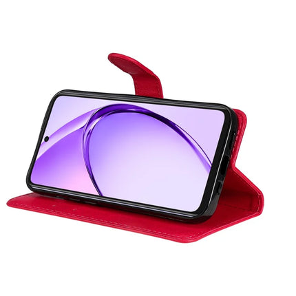 For Oppo A3x 4G / 5G (India) / A3 4G / 5G / A60 5G / A40 4G / A40M 4G Case Solid Color Leather Mobile Cover Wallet Stand with Strap