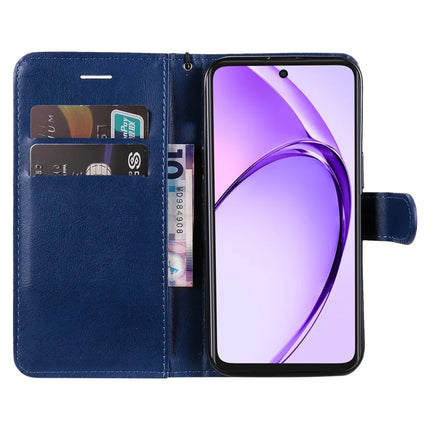 For Oppo A3x 4G / 5G (India) / A3 4G / 5G / A60 5G / A40 4G / A40M 4G Case Solid Color Leather Mobile Cover Wallet Stand with Strap