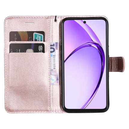 For Oppo A3x 4G / 5G (India) / A3 4G / 5G / A60 5G / A40 4G / A40M 4G Case Solid Color Leather Mobile Cover Wallet Stand with Strap