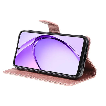 For Oppo A3x 4G / 5G (India) / A3 4G / 5G / A60 5G / A40 4G / A40M 4G Case Solid Color Leather Mobile Cover Wallet Stand with Strap
