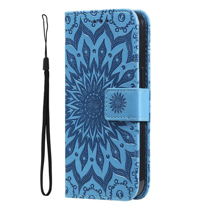 KT Imprinting Flower Series-1 For Oppo A3x 4G / 5G (India) / A3 4G / 5G / A60 5G / A40 4G / A40M 4G Case Sunflower Leather Wallet Phone Cover
