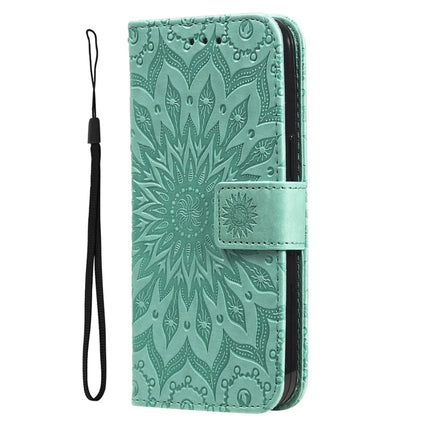 KT Imprinting Flower Series-1 For Oppo A3x 4G / 5G (India) / A3 4G / 5G / A60 5G / A40 4G / A40M 4G Case Sunflower Leather Wallet Phone Cover