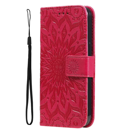 KT Imprinting Flower Series-1 For Oppo A3x 4G / 5G (India) / A3 4G / 5G / A60 5G / A40 4G / A40M 4G Case Sunflower Leather Wallet Phone Cover